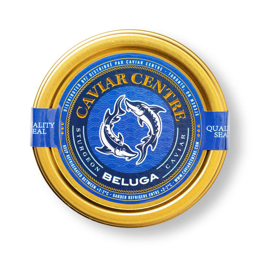 Caviar Centre Beluga sturgeon caviar (Huso huso) with large delicate pearls