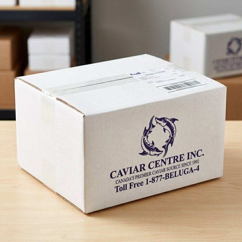 Caviar Centre insulated caviar delivery presentation