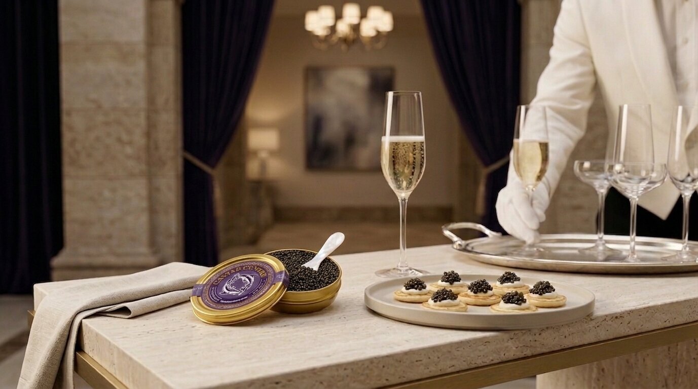 Professional caviar service for restaurant and hospitality clients