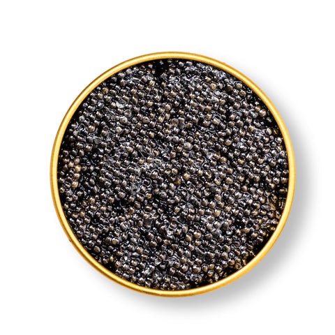 Caviar Centre Sterlet sturgeon caviar with small firm dark pearls