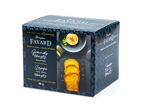 Brioche Toasts for Foie Gras - Case caviar-centre