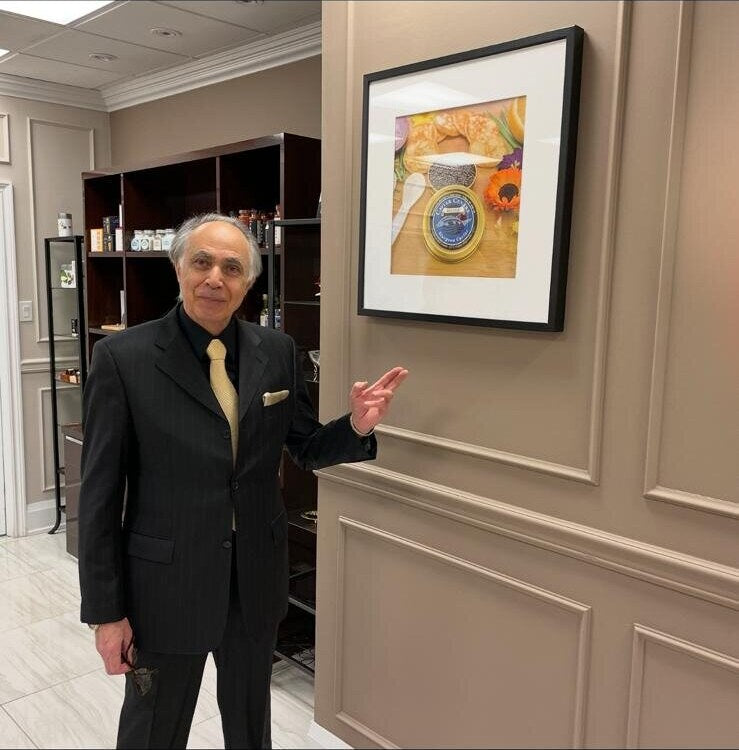 Caviar Centre founder at the Toronto showroom