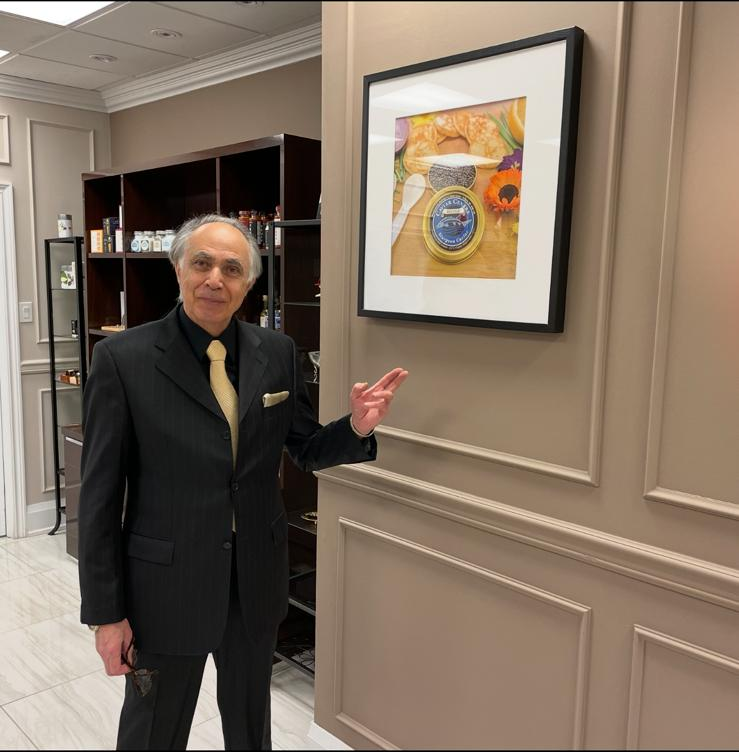 Mark Omidi, founder of Caviar Centre, at the Toronto showroom